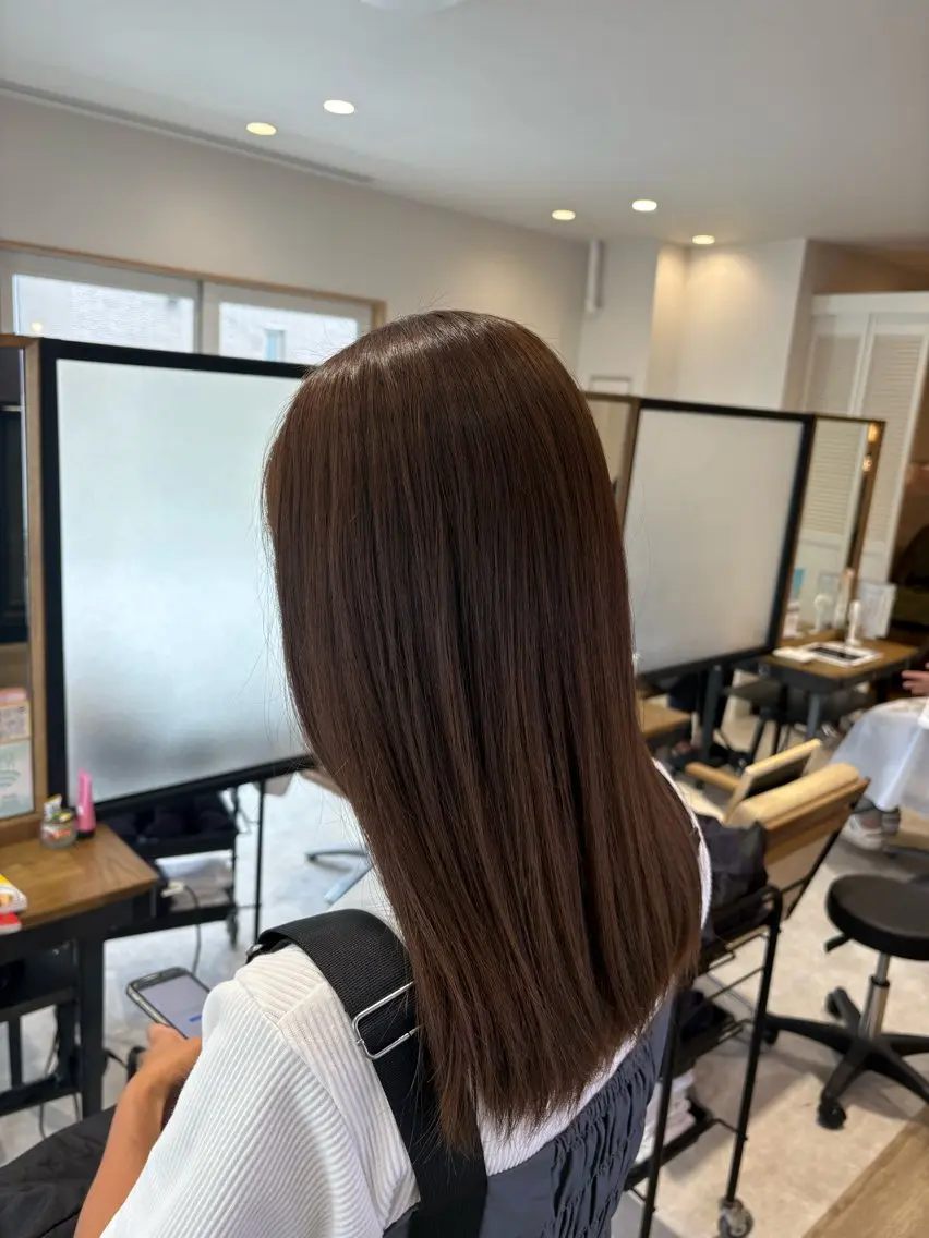 カラー ヘアカラー トリートメント 奥村 奈々加のヘアスタイル