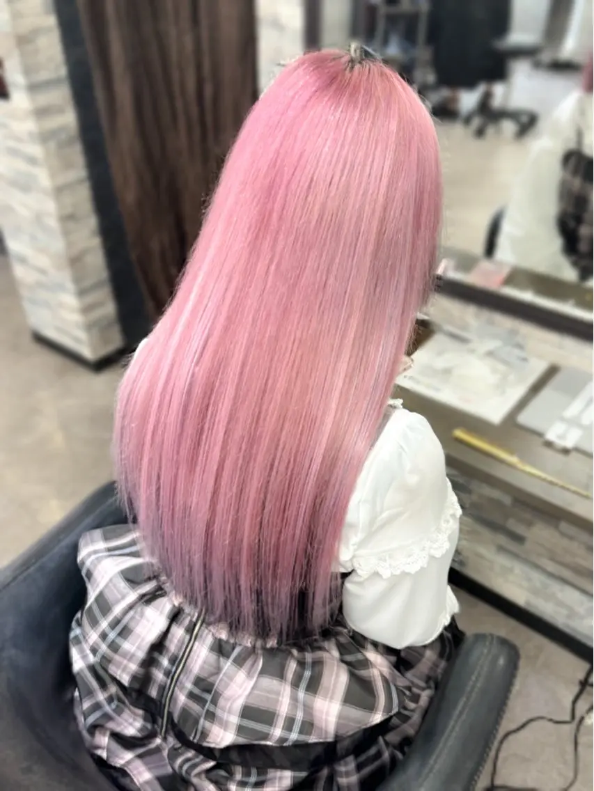 ロング カラー カット ヘアカラー トリートメント エクステ ハイトーンエクステ 🎩カズキ🎩のヘアスタイル