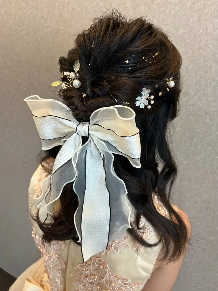 ミディアム ヘアアレンジ キッズ liage ܀ꕤ୭* ちばかつら𖦞のヘアスタイル