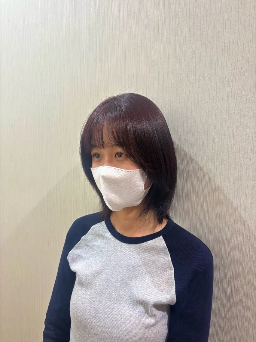 カラー レッドカラー [naitre] mashiroのヘアスタイル