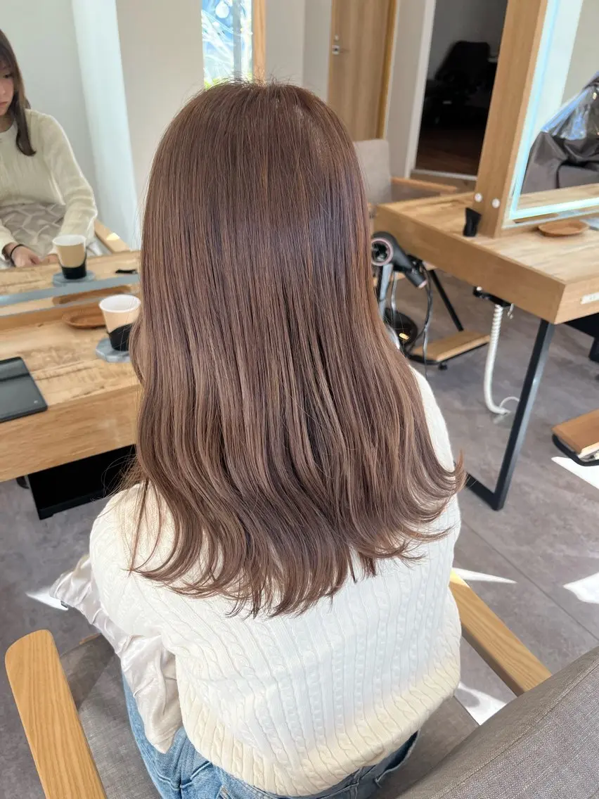 セミロング カラー カット ヘアカラー 縮毛矯正 トリートメント mio/⭐︎ ブリーチ指名No.1のヘアスタイル
