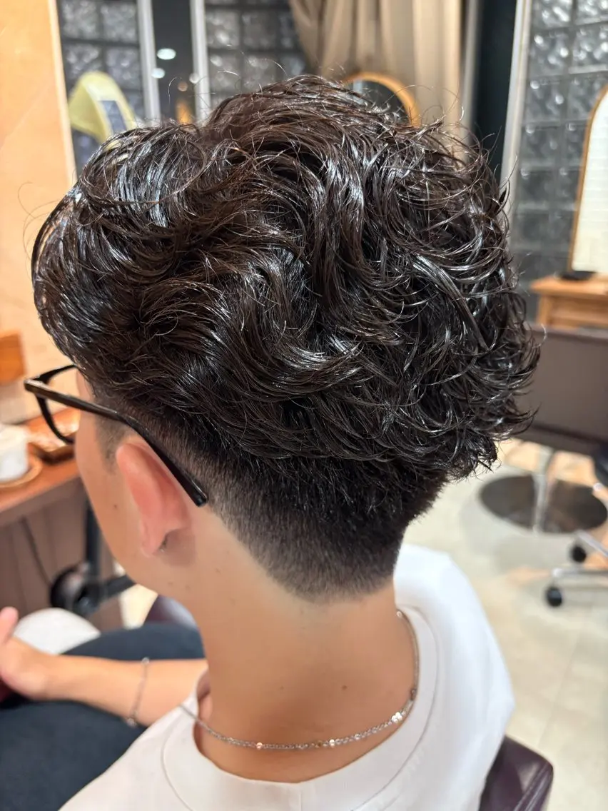 ショート パーマ メンズ メンズのモテヘア☁️ はまなか✂︎COLOのヘアスタイル
