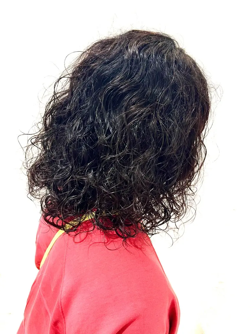 ミディアム カラー パーマ ミディアムパーマ くせ毛 スパイラルパーマ 中原由貴 /WILLOW京橋のヘアスタイル