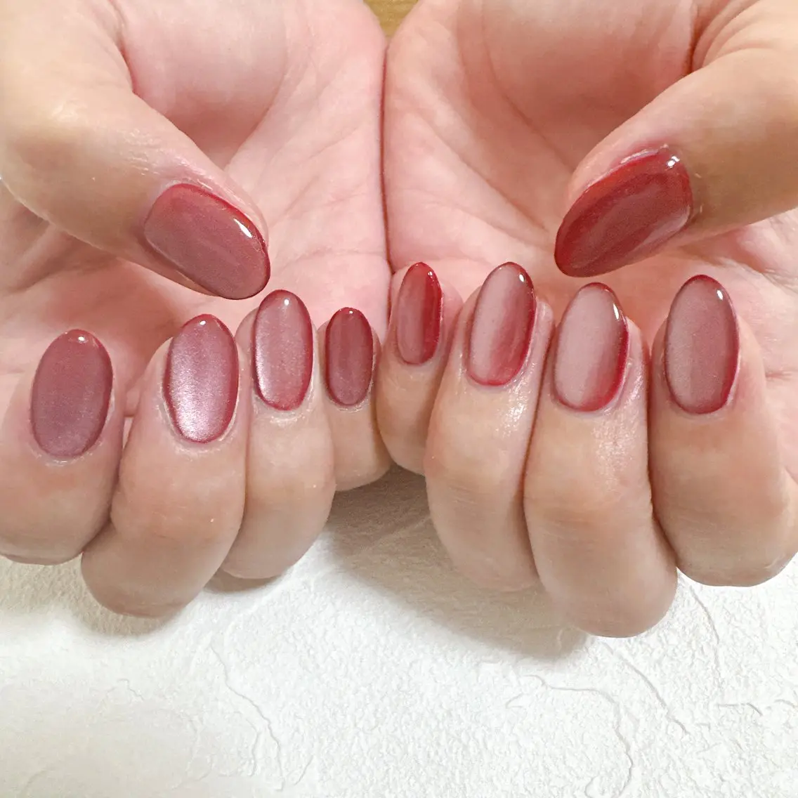 ネイル オーロラネイル フットネイル フレンチネイル ジェルネイル 韓国ネイル ハンドネイル mogunail &blowのネイルデザイン