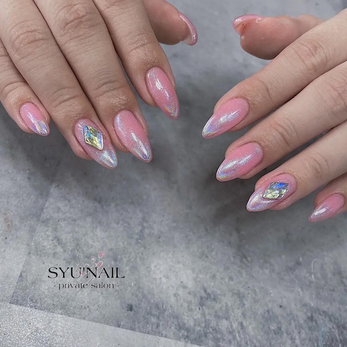 ミディアム ハンドネイル SYU'NAIL /YUKIのネイルデザイン