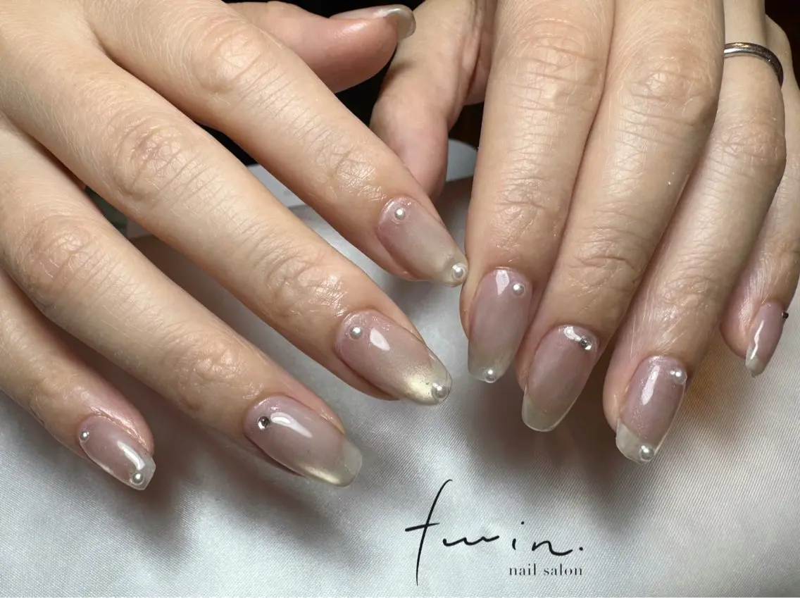 ネイル マグネットネイル ハンドネイル twin.riko 塩釜口のネイルデザイン