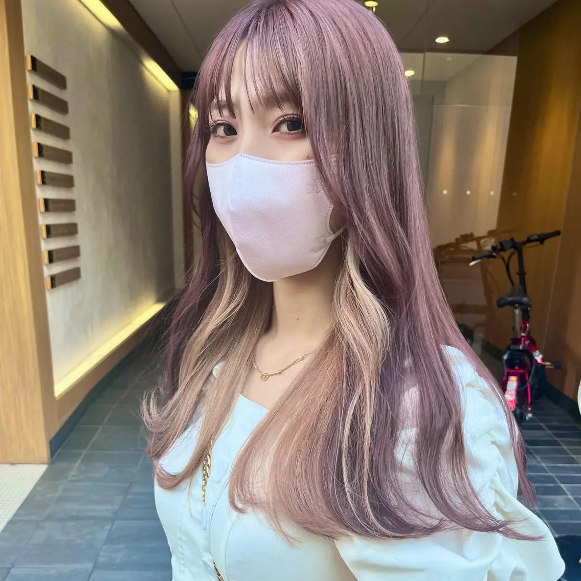 ロング カラー ヘアカラー トリートメント 堺 鳳 ママ美容師 yukariのヘアスタイル