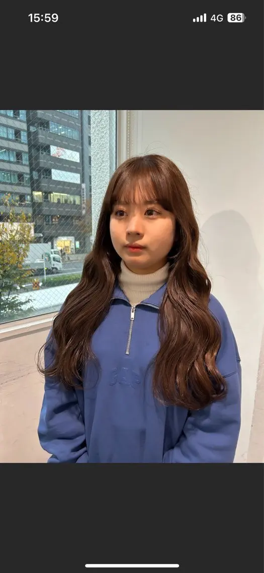 ロング カラー 愛結 暖色カラー🎀🩰のヘアスタイル