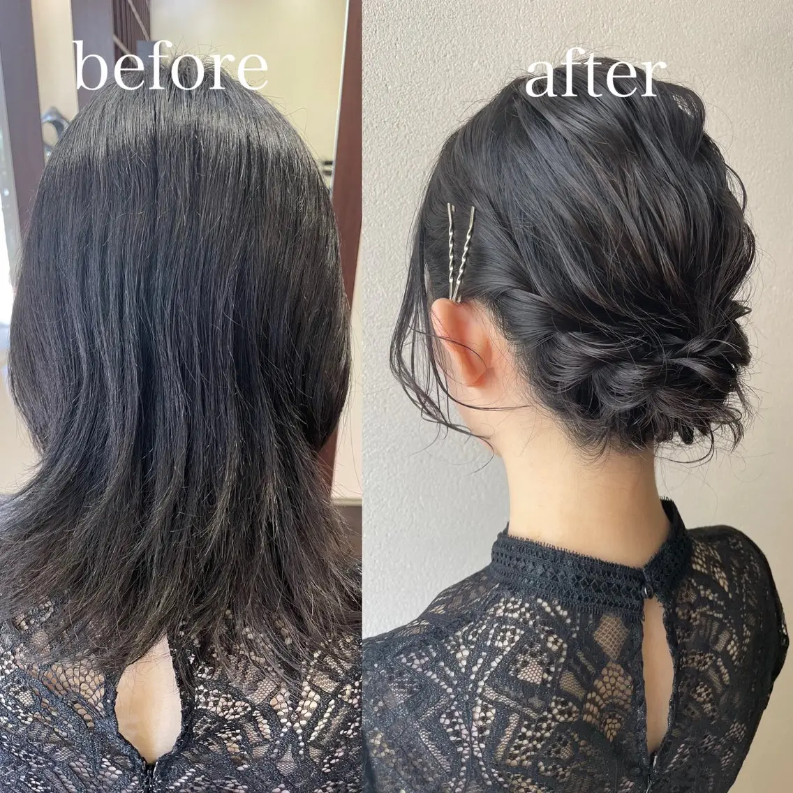 ミディアム ヘアアレンジ 結婚式・ブライダル ヘアセット 沢田 瞳のヘアスタイル