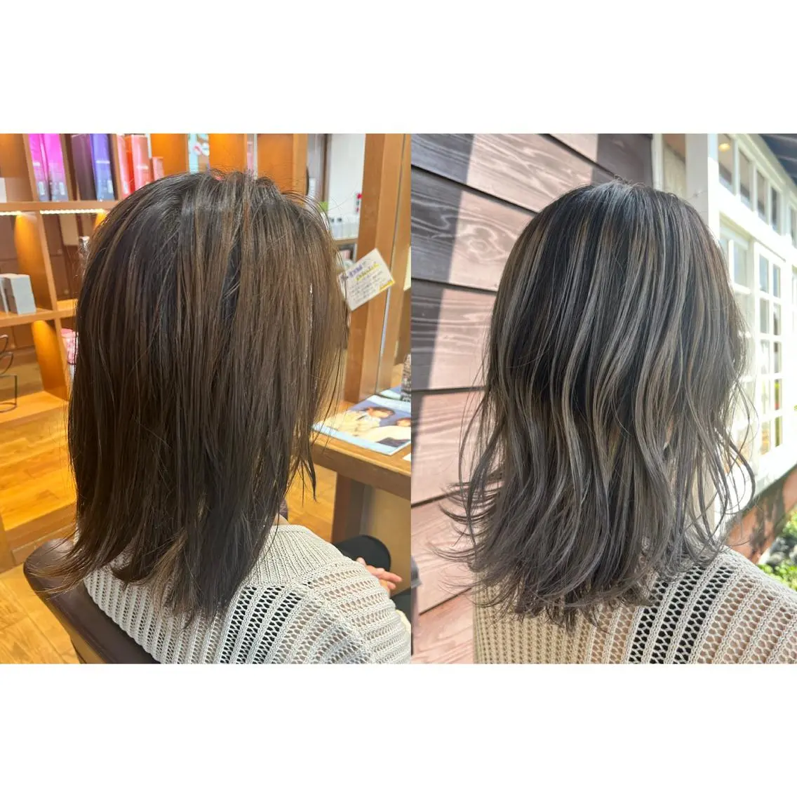 ミディアム カラー ヘアアレンジ カット ヘアカラー トリートメント topstylist 野口 雅のヘアスタイル