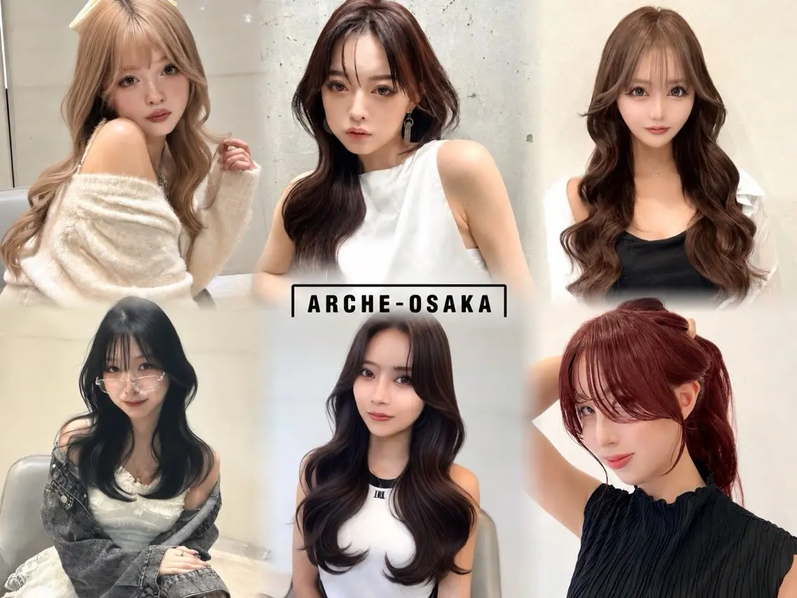 ロング 岡 龍太郎のヘアスタイル