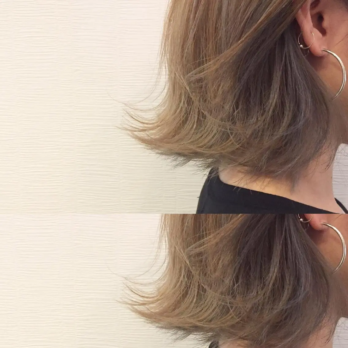 ミディアム カラー 池田 真由美のヘアスタイル
