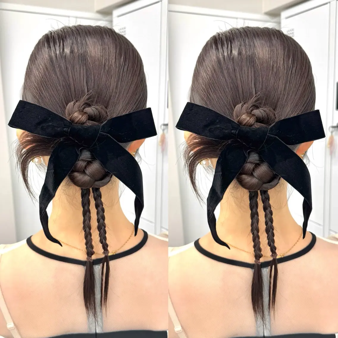 セミロング ヘアアレンジ ヘアセット ヘアメ🎀ハイトーン 🩵エクステ🪄しほのヘアスタイル