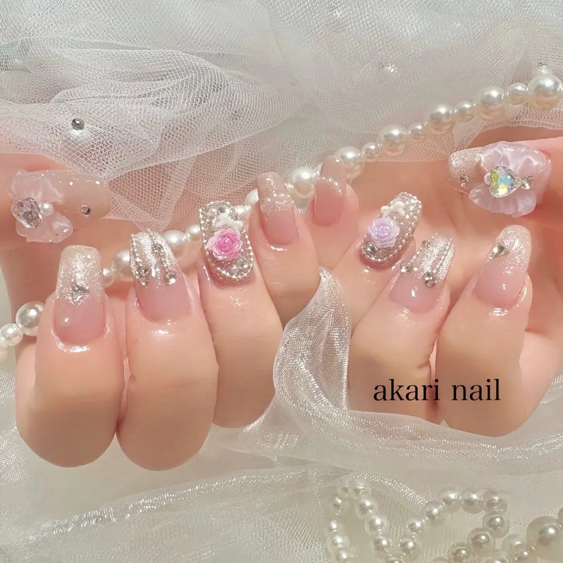 ネイル ハンドネイル フットネイル AKARI nail💅のネイルデザイン
