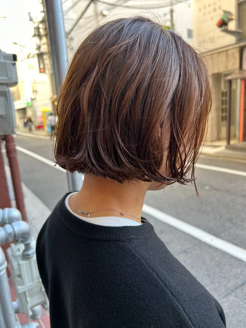 ショート パーマ カット パーマ ayane⭐️ボブ・ ショート・パーマのヘアスタイル