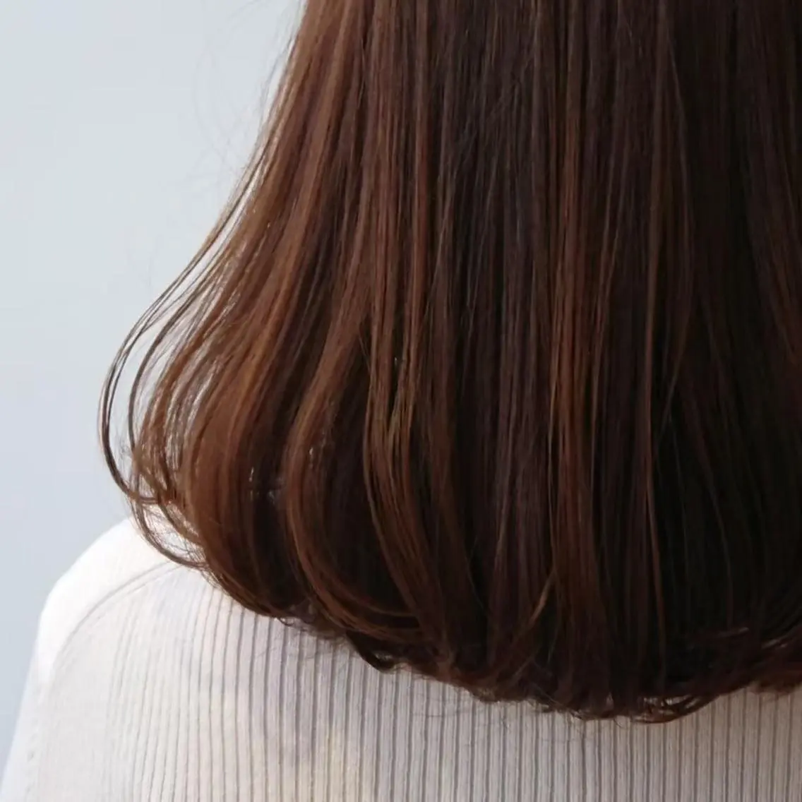 ミディアム ヘアアレンジ カラー パーマ 黒髪 ブリーチ ブラウンカラー ブリーチなしカラー オレンジ カット ヘアカラー トリートメント かわい ゆうな 髪質改善/縮毛矯正のヘアスタイル
