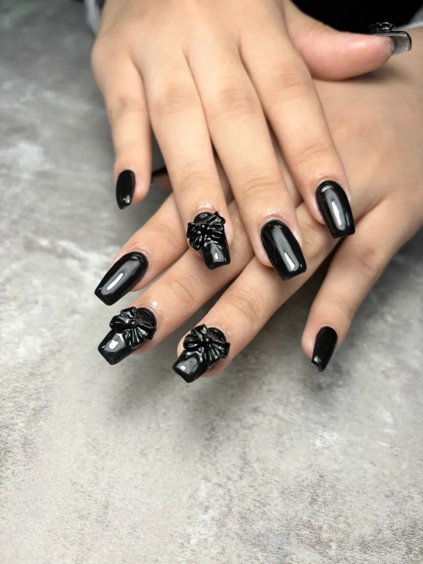 ネイル リボン ハンドネイル Y's nailのネイルデザイン