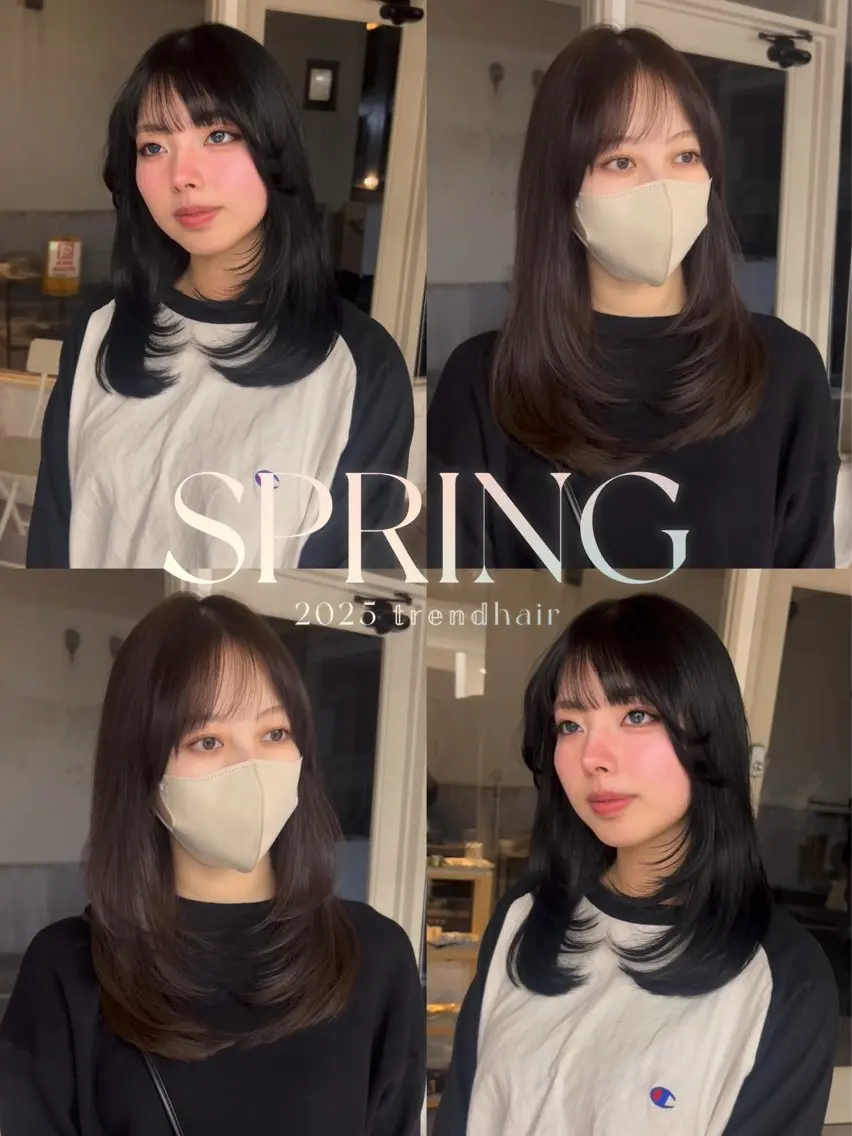 セミロング ayu omochaのヘアスタイル