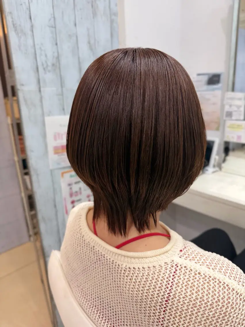 セミロング カラー ヘアカラー トリートメント 🤎ベージュカラー/ 髪質改善/山岸🤎のヘアスタイル