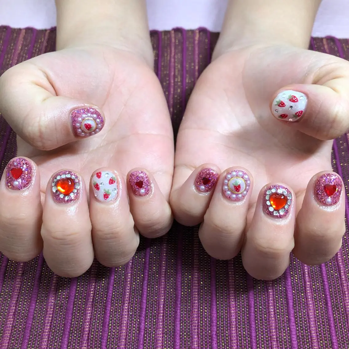 ネイル ジェルネイル ハート J terrace Nailのネイルデザイン
