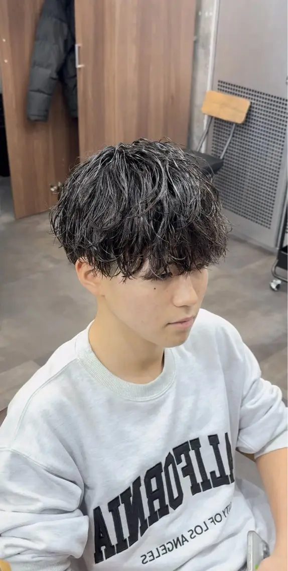 パーマ メンズ カット パーマ 🔥メンズパーマ特化 菅谷尚悠🔥のヘアスタイル