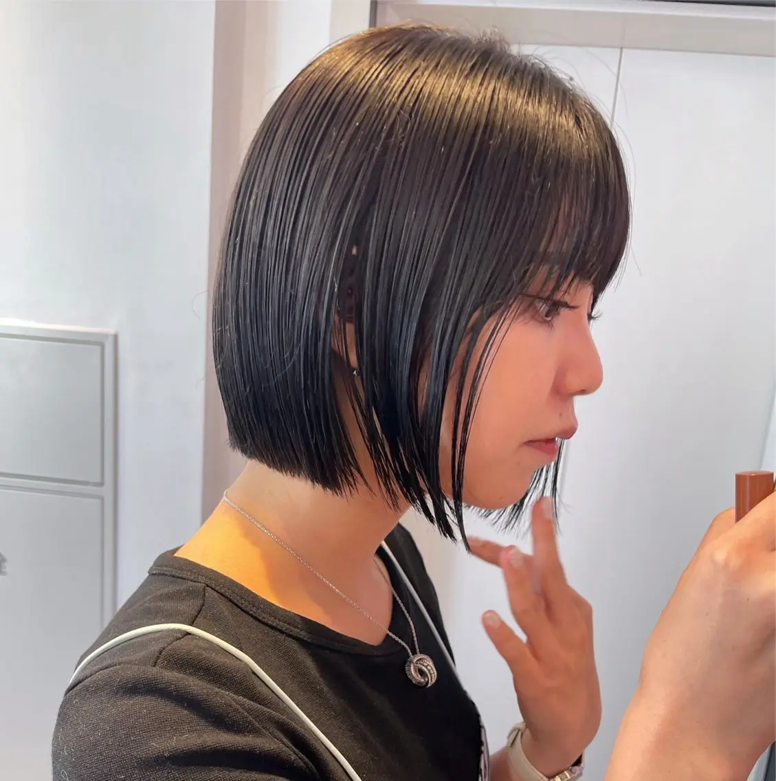 ショート ヘアアレンジ 💎ハイトーン/ 艶カラー💎souのヘアスタイル