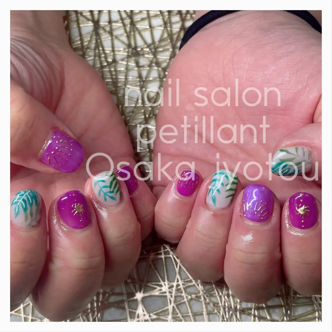 ネイル アートネイル 持ち込み nail salon petillantのネイルデザイン