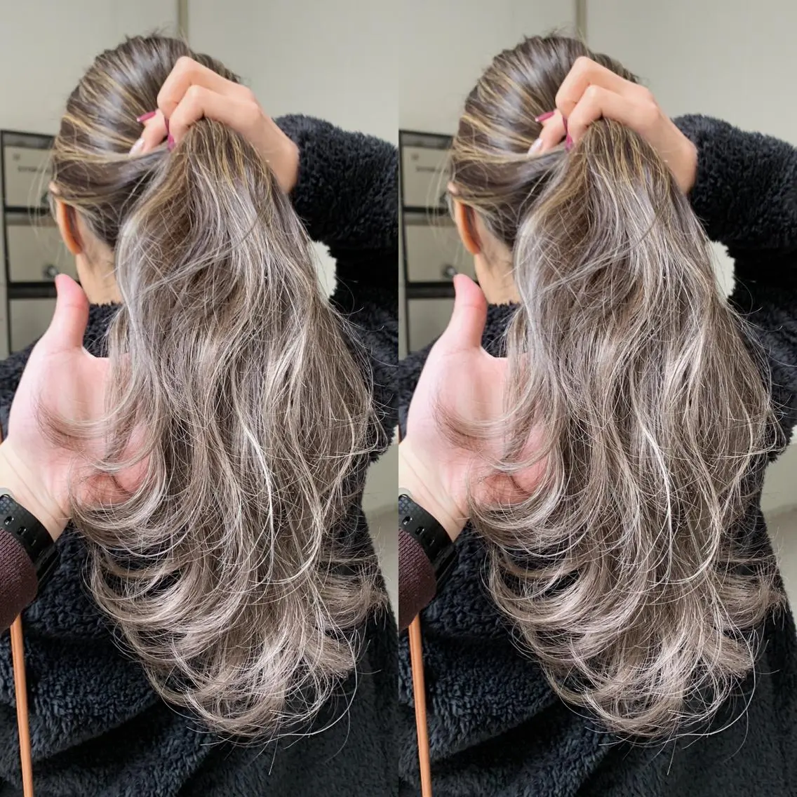 ロング カラー ヘアアレンジ ヘアカラー トリートメント 縮毛矯正 髪質改善寺坂雄飛💐のヘアスタイル