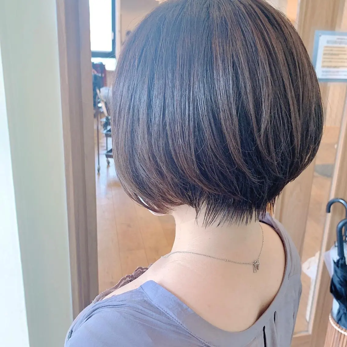 ショート ショートボブ 丸みショート ボブ ショートヘア 小顔カット カット NUMBER_ ユイナのヘアスタイル