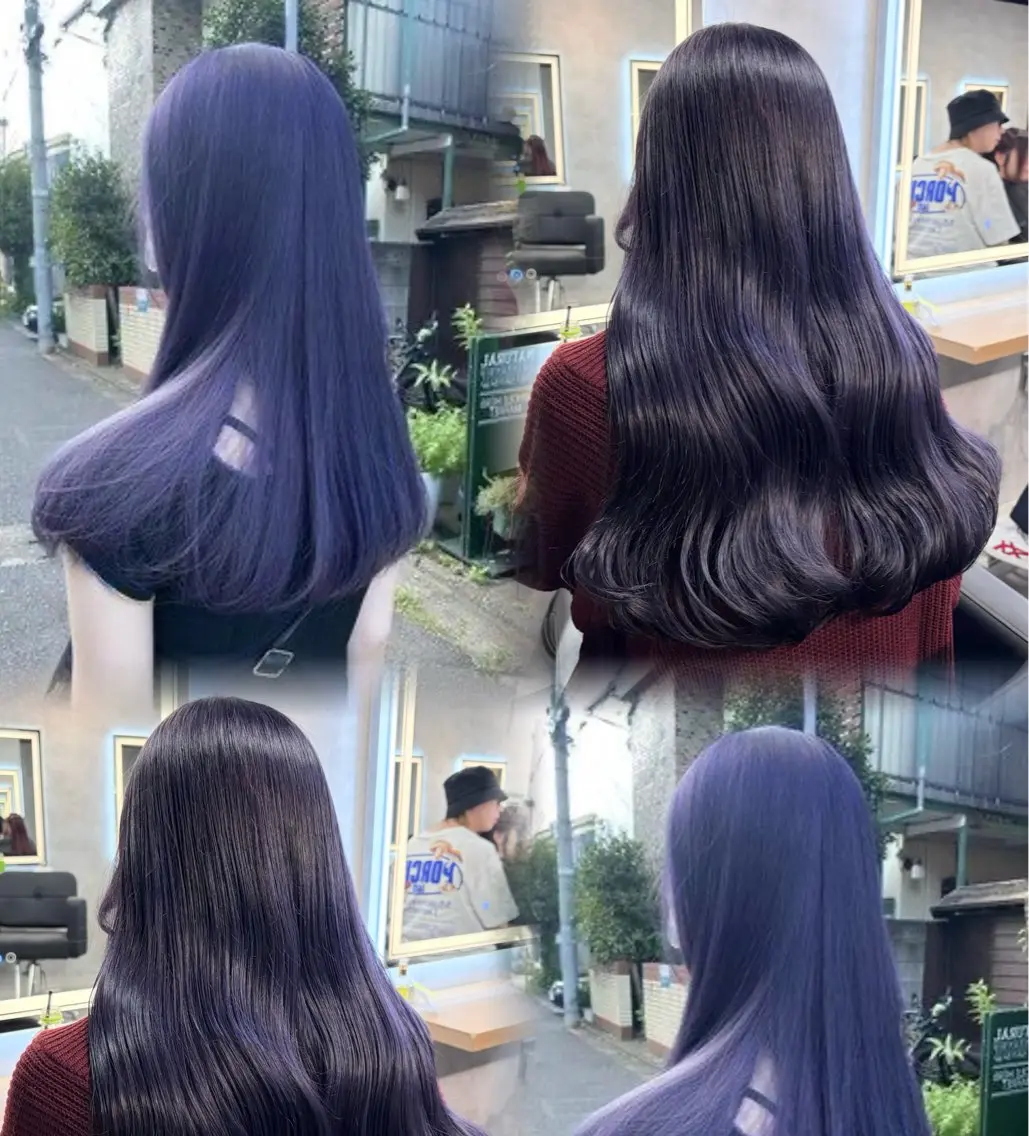 ロング カラー ラベンダーカラー ヘアカラー ヘアセット 透明感/韓国風 RENA🤎のヘアスタイル