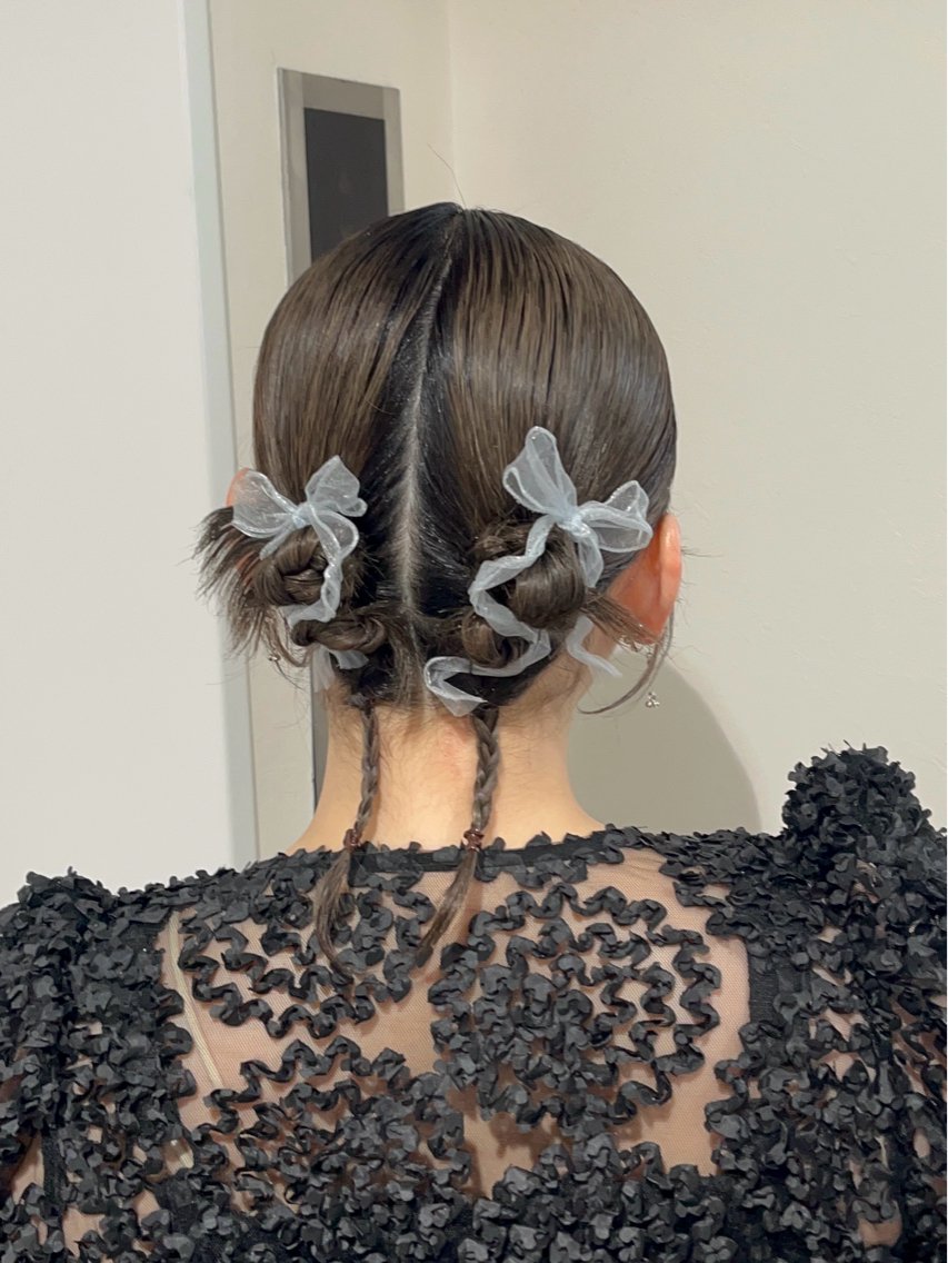 ヘアアレンジ 韓国レイヤー×髪質 改善  haru🎀のヘアスタイル