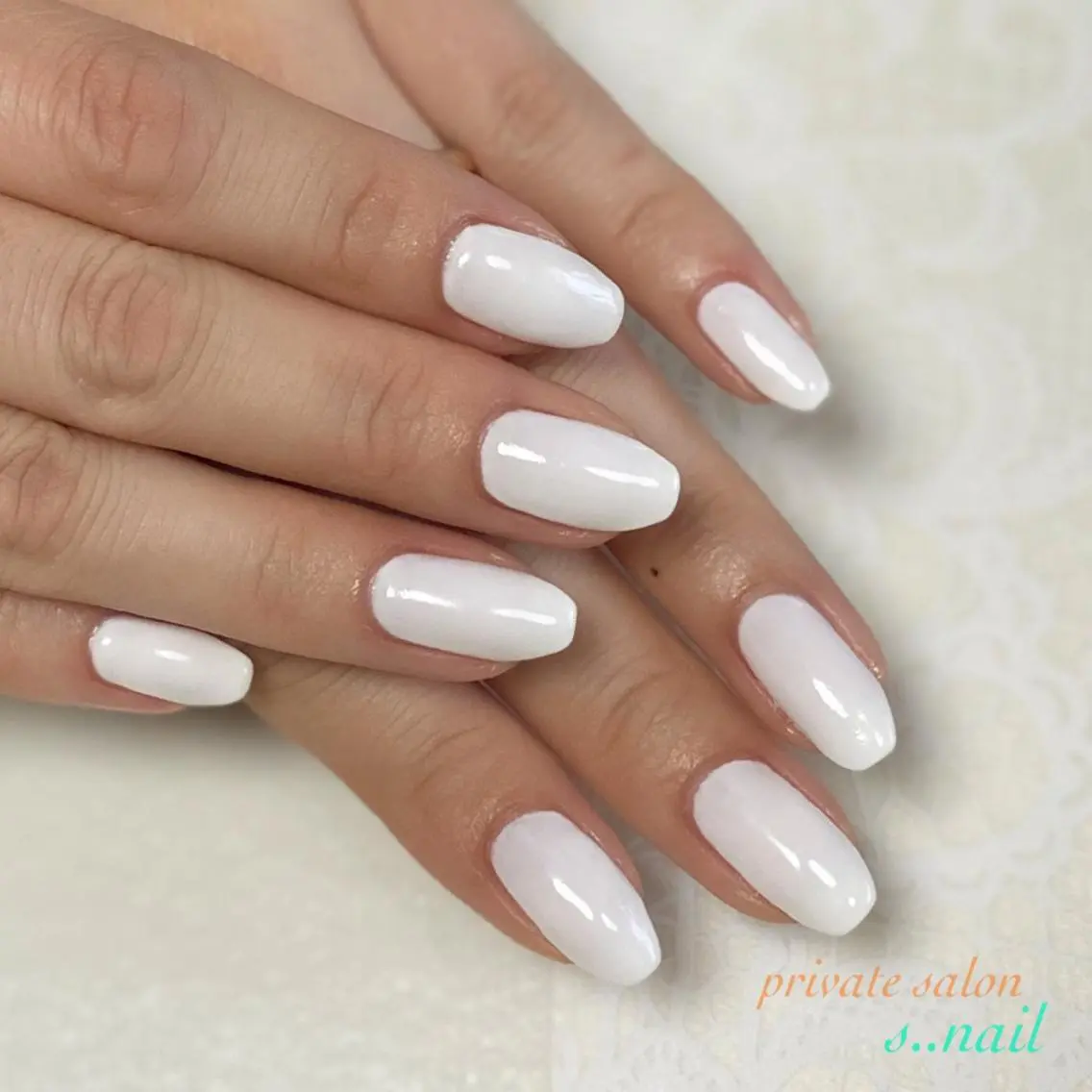 ネイル ワンカラーネイル ホワイト s..nail / MORITAのネイルデザイン