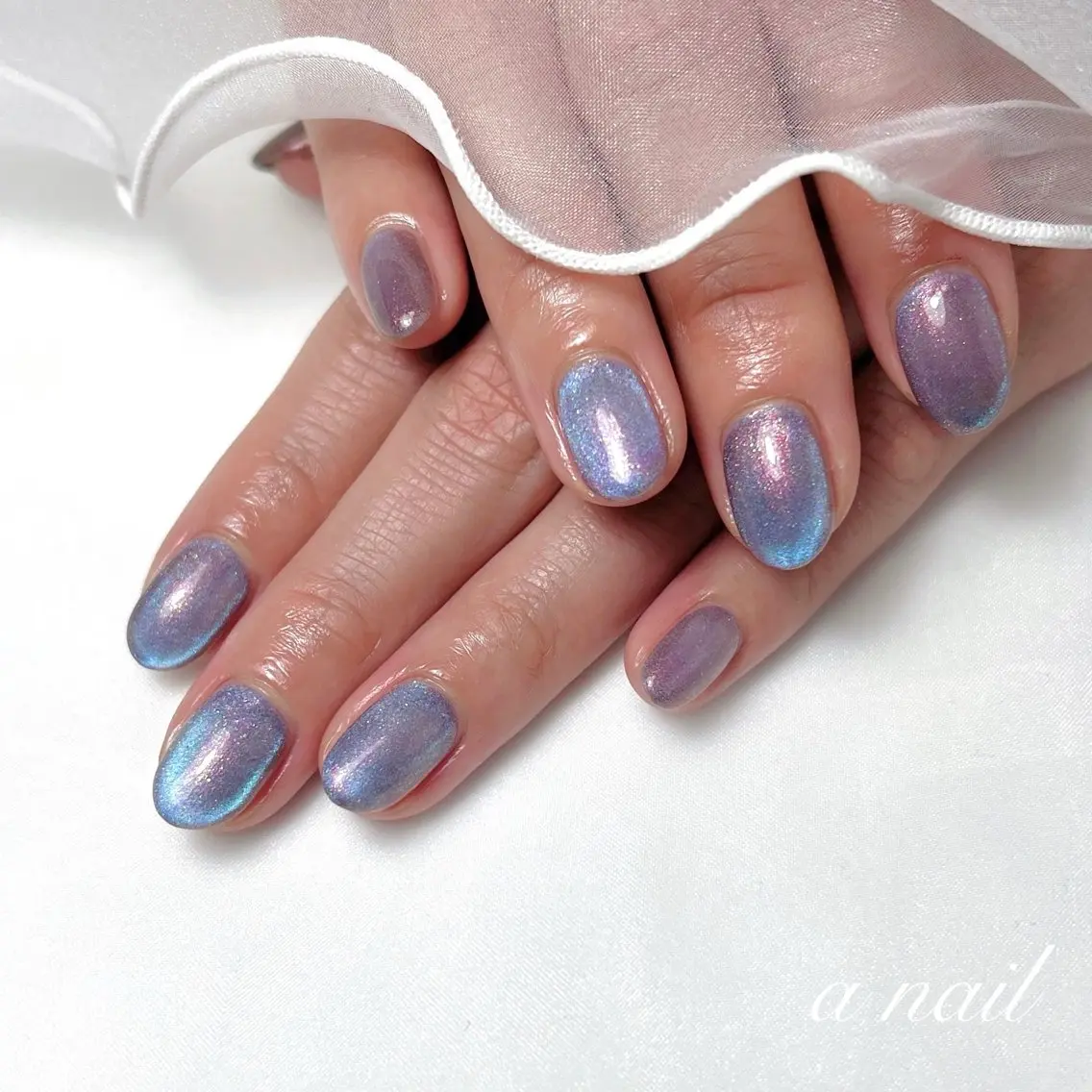 ネイル マグネットネイル マグネットワンカラー ワンカラーネイル Salon_ a.nailのネイルデザイン