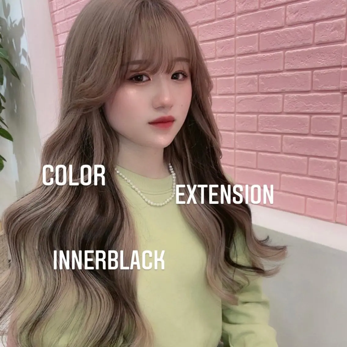 ロング カラー ヘアカラー エクステ エクステ🩵ブリーチ 韓国ヘア🩵KAEのヘアスタイル
