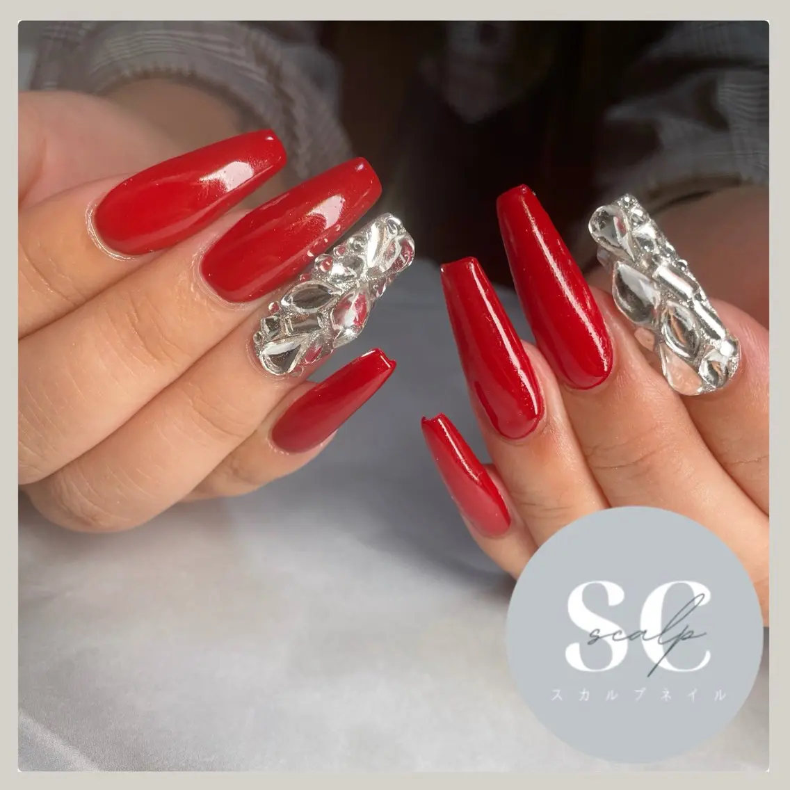 ネイル ワンカラーネイル スカルプネイル ハンドネイル Nailsalon Caiseのネイルデザイン