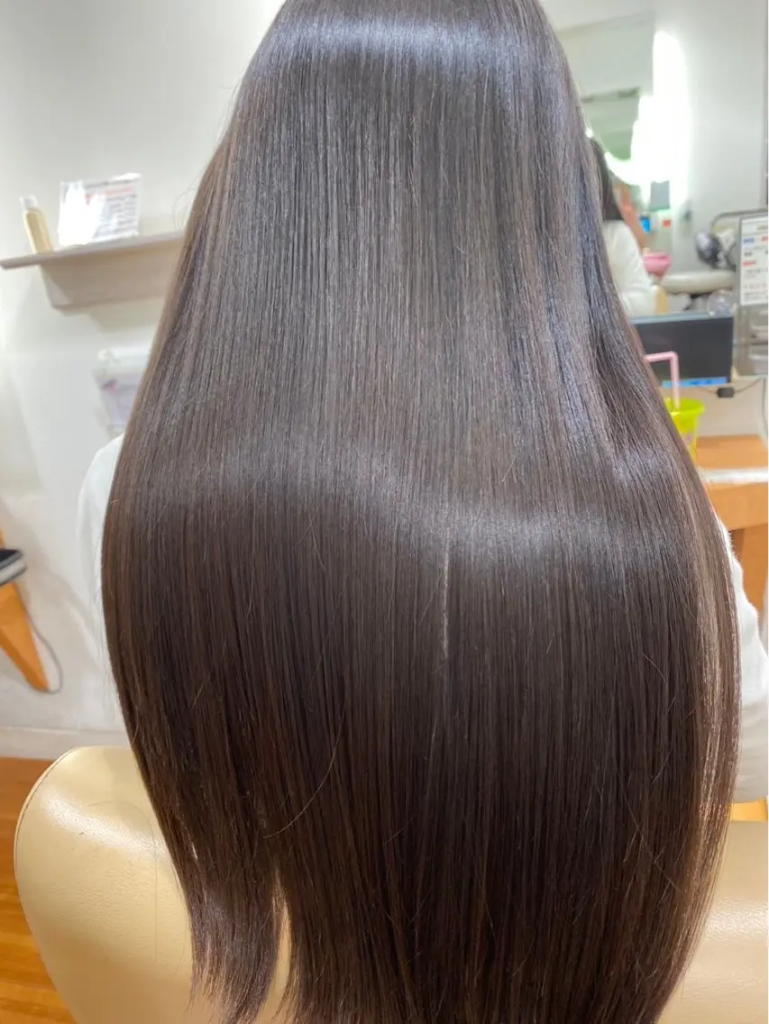 ロング カラー 髪質改善 縮毛矯正 トリートメント すぐ巻ける縮毛矯正 🍀勝倉　麗のヘアスタイル
