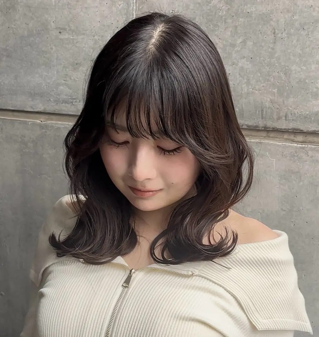 ミディアム 黄金比の似合わせ /吉祥寺 /kokiのヘアスタイル