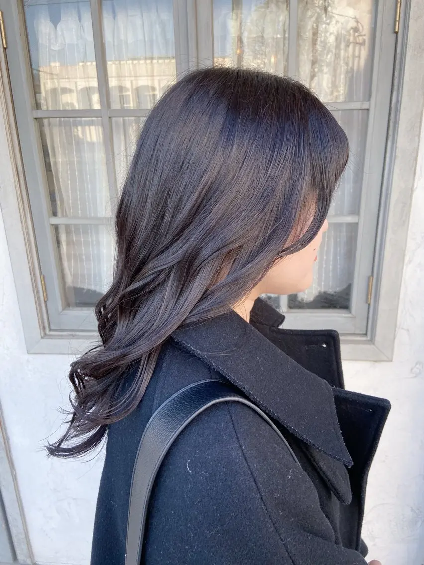 セミロング カラー アメリラブヘアー 土屋 洋平のヘアスタイル