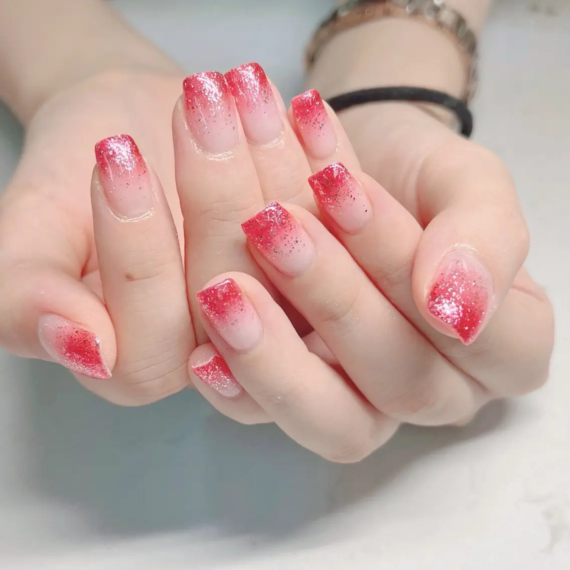 ネイル ラメ(グリッター) piyo 🌼*・のネイルデザイン