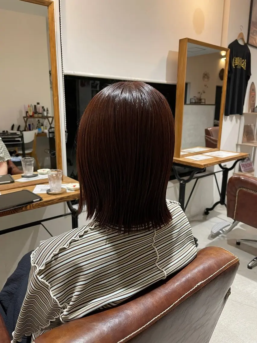 ミディアム カット ヘアカラー 増田 夏季のヘアスタイル
