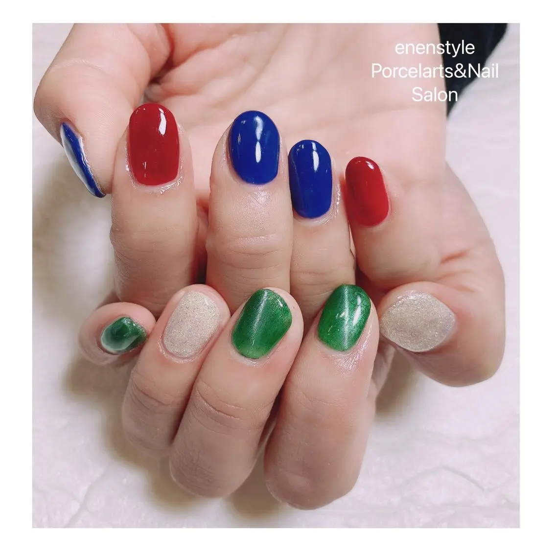 ショート ネイル ハンドネイル 🐾enen style 🐾のネイルデザイン