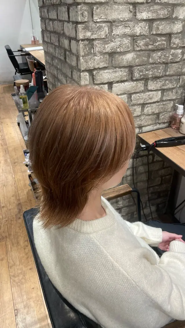 急募❗️【メンズ、ショートの方🩷】ブリーチリタッチ　+ オンカラー⭐️の写真