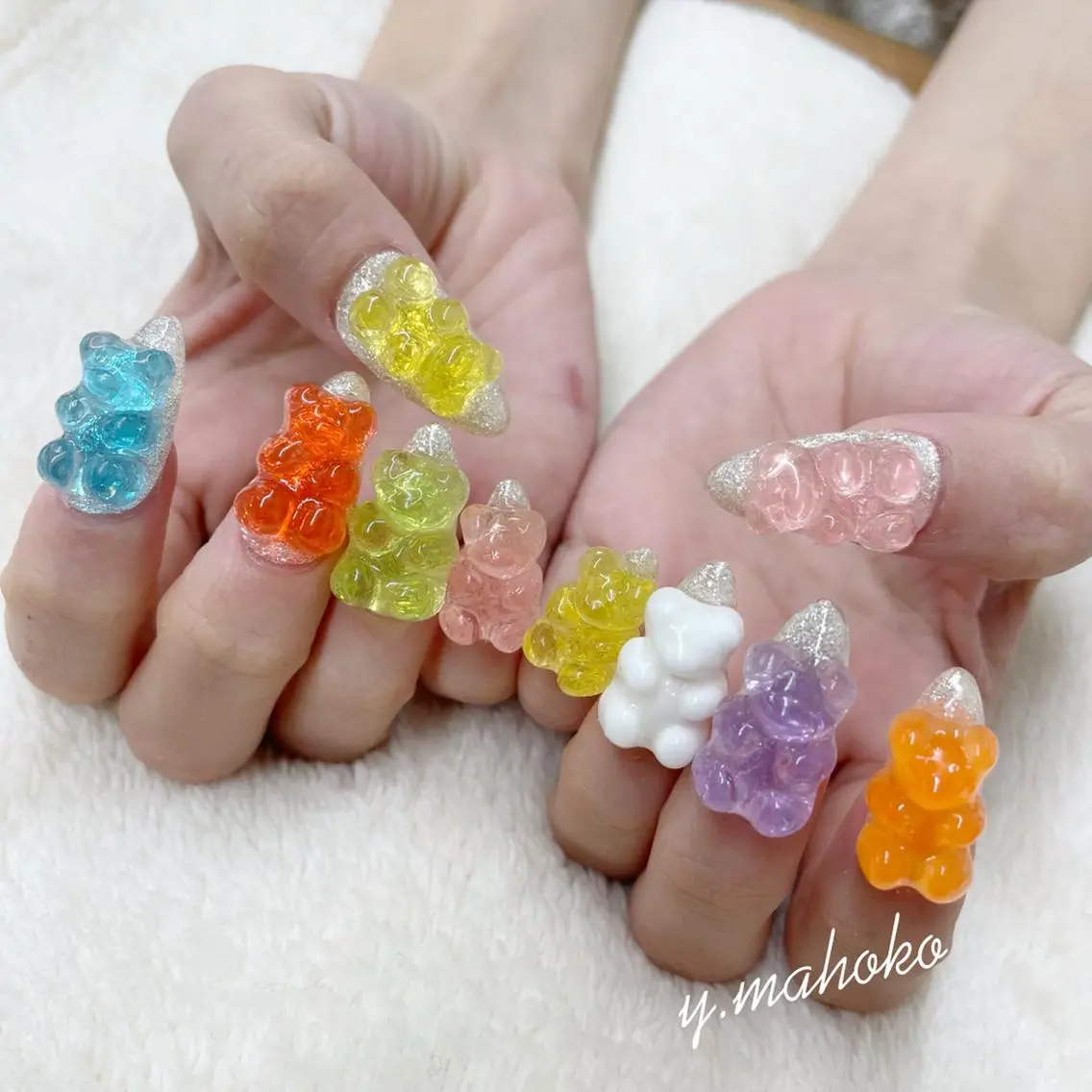 ネイル ハンドネイル パラジェル有/ 長さだし/mahoのネイルデザイン