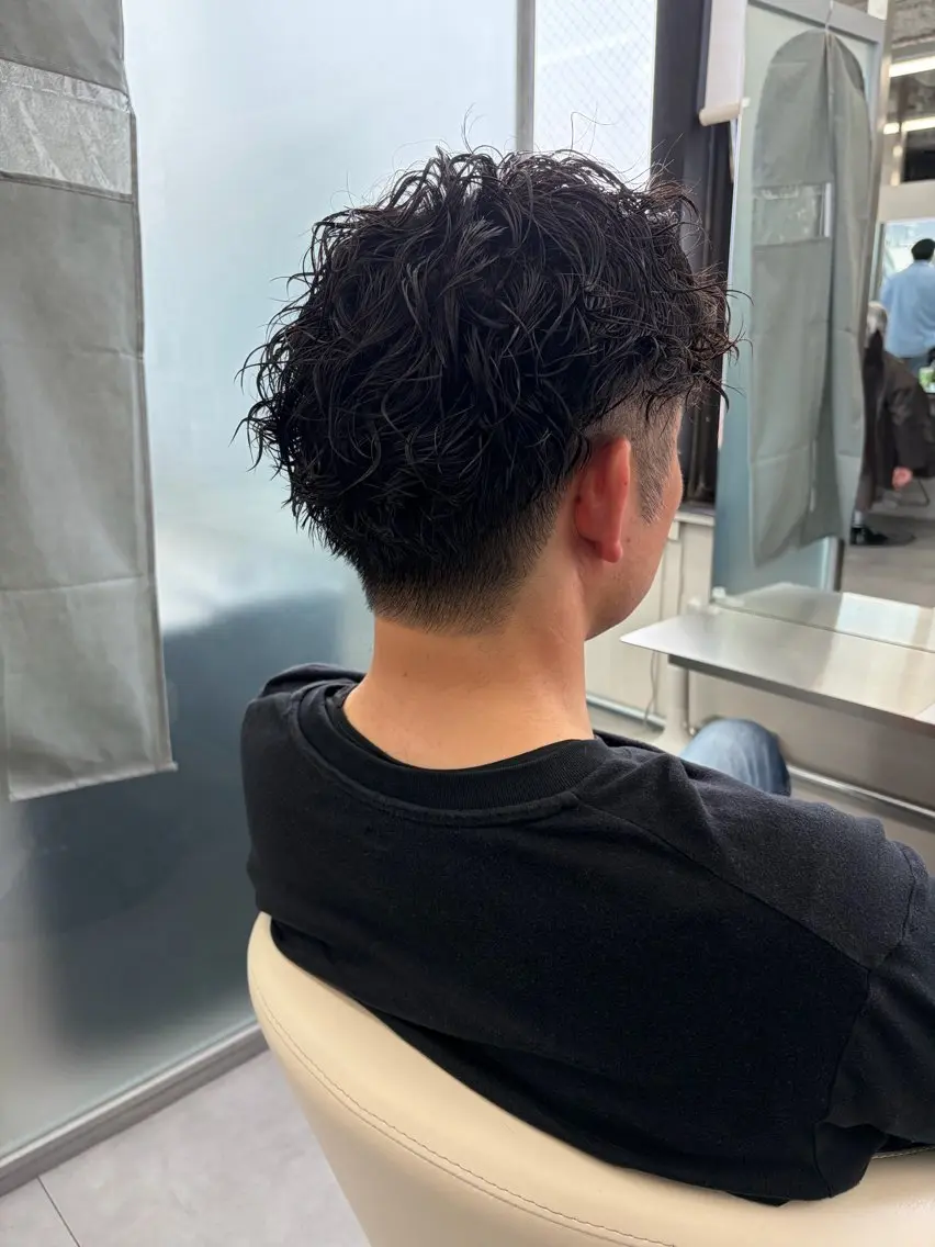 ショート パーマ メンズカット×パーマ ✂️今井魁人✂️のヘアスタイル