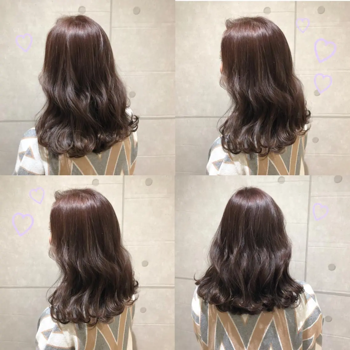 ミディアム カラー グレージュ ハイライトカラー イルミナカラー ハイライト 韓国ヘア得意❤︎森澤 悠佳のヘアスタイル