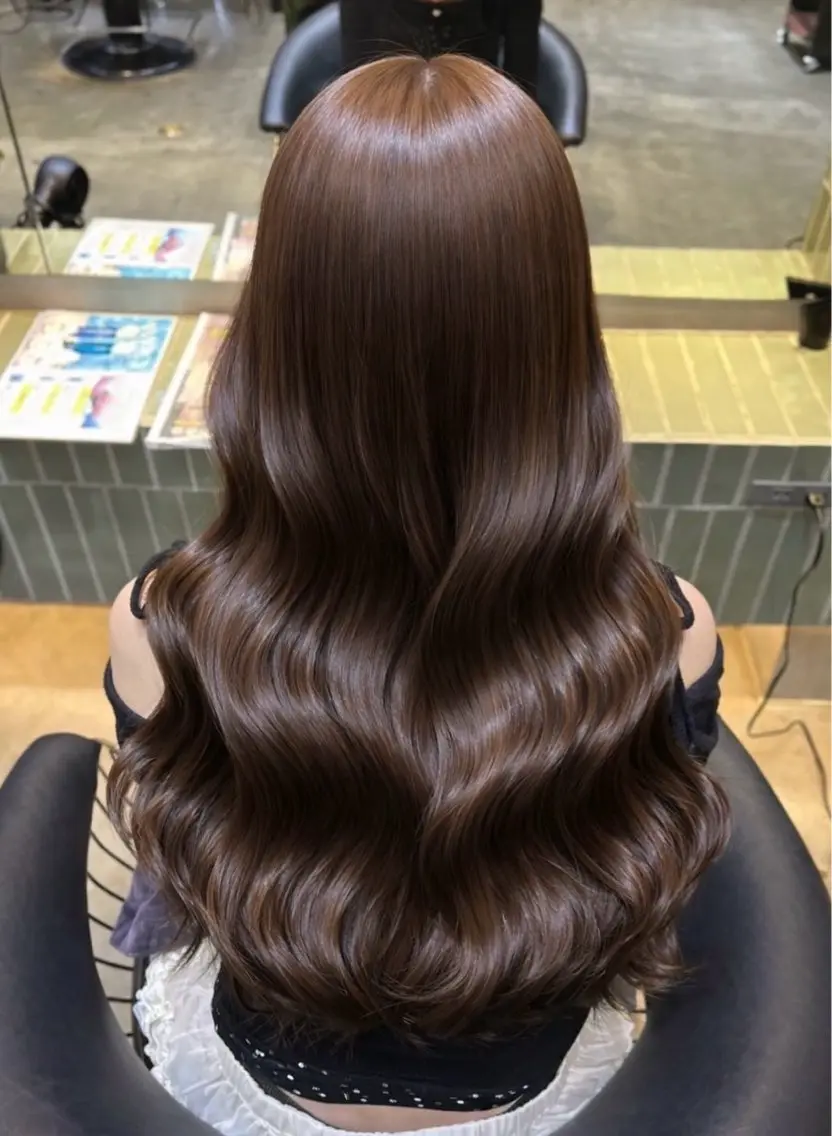 カラー ヘアカラー MOKA🫧透明感カ ラー/艶髪カラーのヘアスタイル