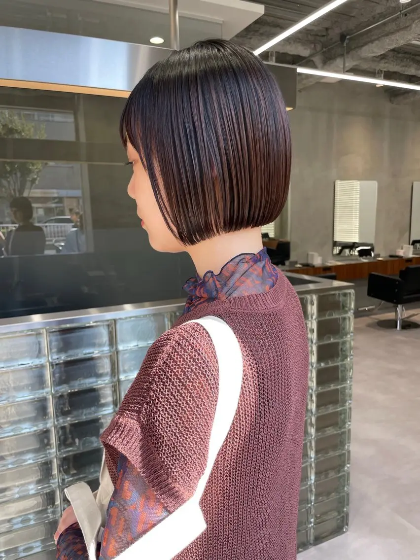 ショート カラー カット ヘアカラー 華 /ショート/ボブのヘアスタイル