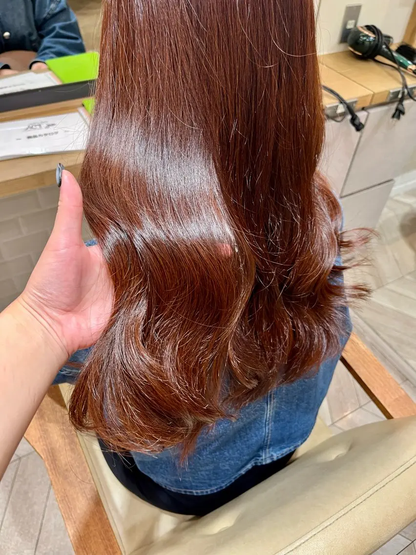 ロング カラー ヘアカラー トリートメント 🫧一方井 七海🫧のヘアスタイル