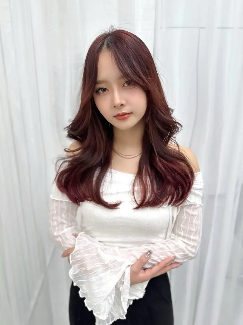 セミロング カット ヘアカラー トリートメント ヘッドスパ ヘアセット 前髪顔まわりカット 🌈中村海聖のヘアスタイル