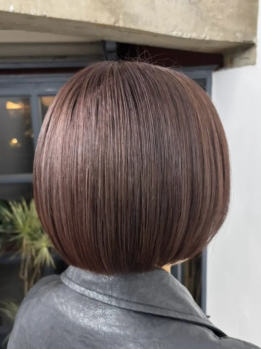 ミディアム カラー ブリーチ ブラウンカラー 透明感カラー Haircraft 長岡琉菜のヘアスタイル